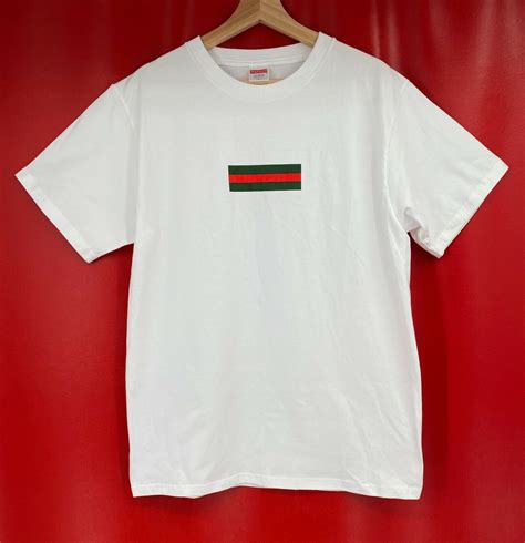 gucci supreme shirt box logo|the supreme box logo.